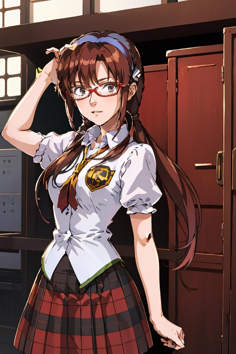 Mari Illustrious Makinami - School Uniform │Neon Genesis Evangelion image by MarkWar
