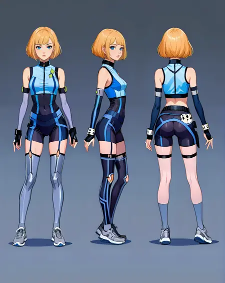 Game Character Multi-View-Style Transfer workflow