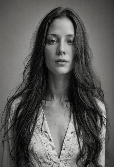 Extremely beautiful woman,very long hair, masterpiece, 1960s style portrait photograph by Annie Leibovitz, Rolleiflex medium format tlr