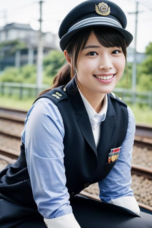 Japan Train Conductor Uniform image by meantweetanthony