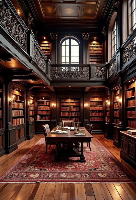 C_Vintage Library Design_Book Collection Space Generation v1.0