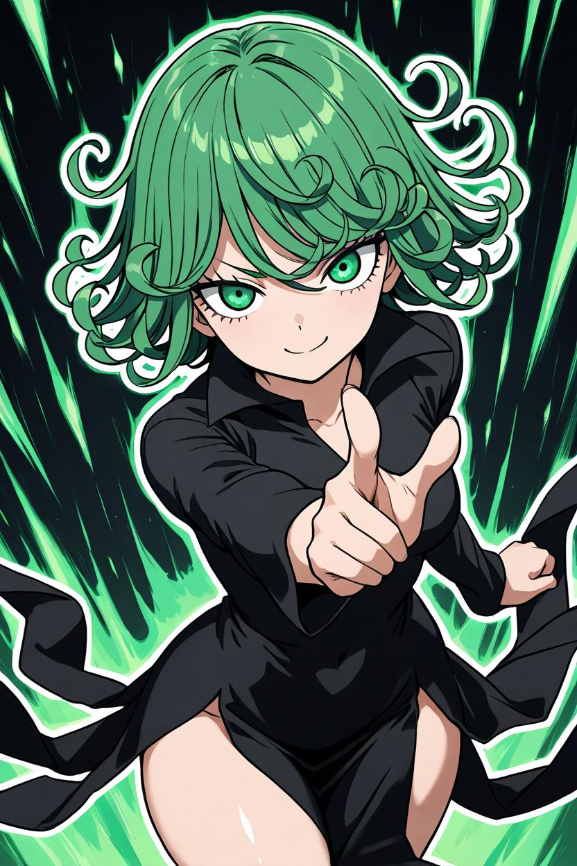 Tatsumaki Terrible Tornado Black Nickel Pin LE 50 One Punch Man Anime buy