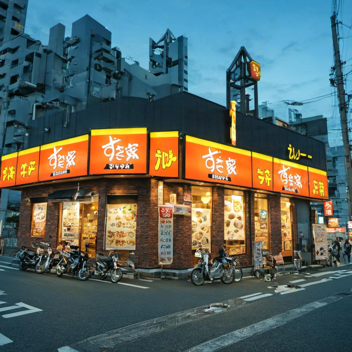 牛丼のお店 / sukiya SDXL image