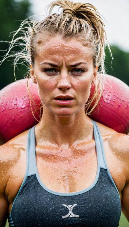 upper body photo of a sweating girl, she is (sweaty), sweaty workout, athletic, crossfit, photo shot by Ingrid baars, shot with Hasselblad, sharp focus, hd, <lora:8C06794BDD:1.4>