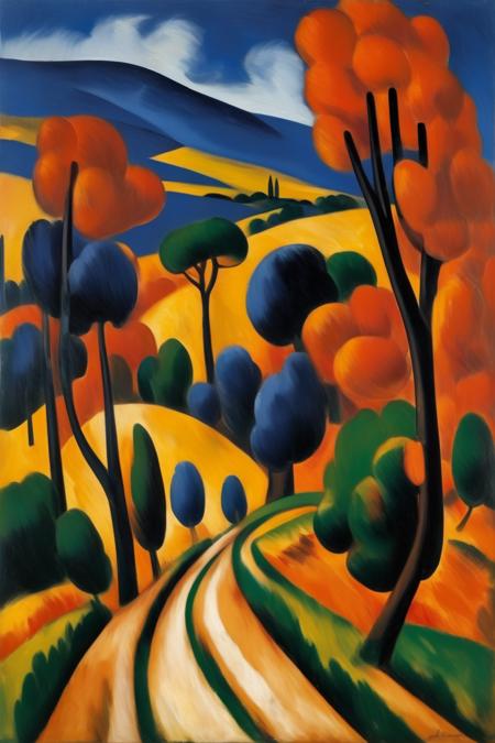 <lora:Andre Derain Style:1>Andre Derain Style - Vibrant colors and bold brushstrokes