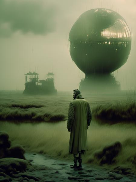 Tarkovsky standing on the planet’s name Solaris