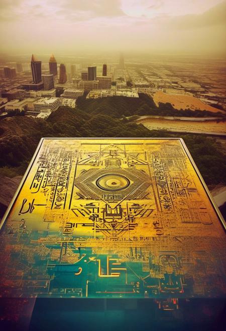 ()Hyoer Realistic:2.0)Polaroid picture 
Photorealistic image Alternative universe, Blue Ridge Mountains, skyscrapers, high elevation bridges, highways, futuristic, dystopian, cinematic lighting, detailed, 4k, fantasy.
BREAK 
()Hyoer Realistic:2.0)Polaroid picture Sahara Dust Sunrise 🌆🔮 Sarasota, FL Twilight over the city and bayfront of Sarasota, FL mixes with the Sahara dust in the air
BREAK ()Hyoer Realistic:2.0)Polaroid picture of A futuristic, neon-lit table, adorned with ancient Egyptian hieroglyphics and symbols. The album cover, designed by Shusei Nagaoka, features a gleaming, metallic pyramid at its center, surrounded by swirling patterns of gold and lapis lazuli. The band's name, Earth, Wind & Fire, is emblazoned in bold, futuristic letters, while the album title, 'Kemetic Odyssey,' is written in hieroglyphics. The table's surface glows with a soft, ethereal light, as if infused with the essence of the ancient civilization. The atmosphere is one of mysticism and wonder, as if the table holds the secrets of the pharaohs