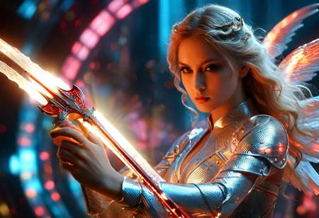(score_9, result_8_up: 1.11angel-like girl ,(masterpiece:1.1), (best quality:1.1), piercing light, (aesthetics:1.1), (low colors:1.2), BREAK,
<lora:-_SDXL_-_holo_effect_V1.0:1>(poses: jumping, crouching, fly in the sky)((various exposure, front back, side, bottom, top, panorama, portrait, far, close)), ((holds fire sword in hand)) Futuristic epic action scene of an Angel made of translucent materials and its internal structure is clearly visible, emitting light. its precise construction. High-Tech and Futuristic Angel Body Scan Bioluminescence Optical Masterpieces Octane Rendering Unreal Engine
           , intricate details, UHDR, 32K,
