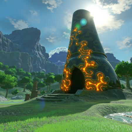 Zelda Breath of the Wild landscape style v1.0