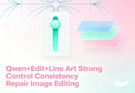 Qwen+Edit+Line Art Strong Control Consistency Repair Image Editing