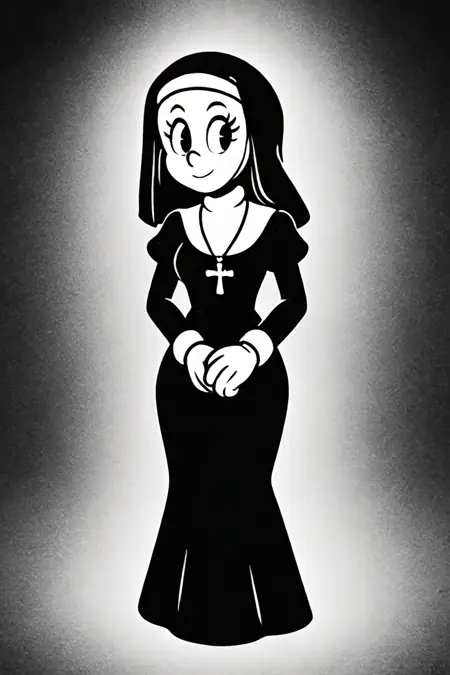 Rubber Hose style (retro cartoon) illustriousXL