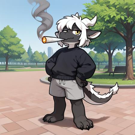 Doobie Ralsei & Smoking | meme concept Illustrious