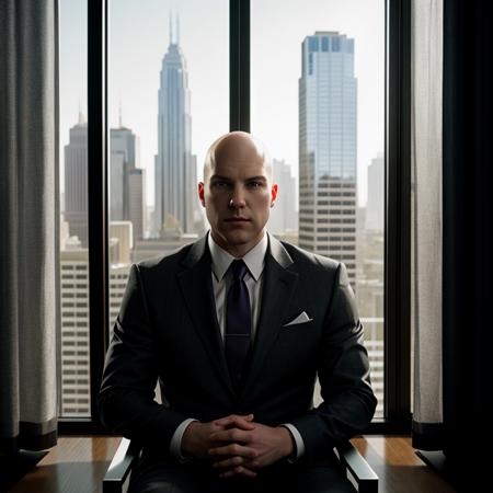 Hyperrealistic art of  <lora:lex luthor SD1.5:1.2>
lex luthor a man in a suit and tie sitting in front of a window, Extremely high-resolution details, photographic, realism pushed to extreme, fine texture, incredibly lifelike