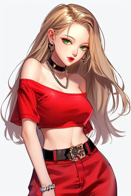 Adarel (girl in red)