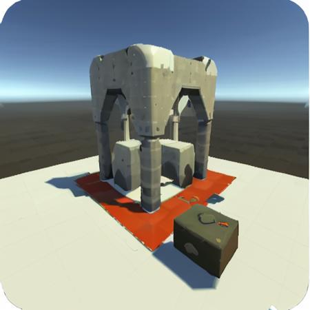 unity, test detailed scene, fps arena ,  <lora:unity_style:1>