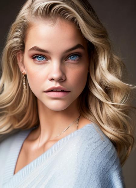 portrait of Barbara Palvin, smug , wearing cashmere , with platinum blonde Beachy waves , background vatican city epic (photo, studio lighting, hard light, sony a7, 50 mm, matte skin, pores, colors, hyperdetailed, hyperrealistic), <lyco:Barbara Palvin:1.1>