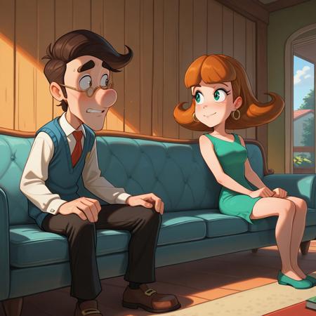 Hugh and Judy Neutron (Jimmy Neutron) pony/illust Illustrious