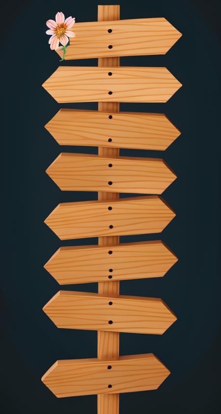 Wooden frame, signs, posts v4.0