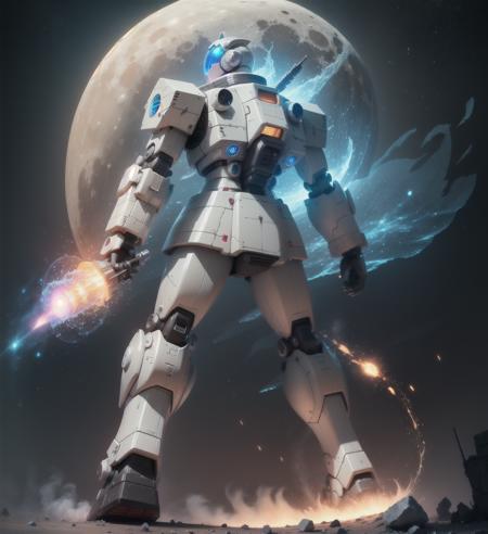 a giant fairy mecha, solo, ready, huge moon, star ring,(magic, fantasy,back photon particle effects), (masterpiece:1,2), best quality, masterpiece, highres, original, extremely detailed wallpaper, perfect lighting, (extremely detailed CG:1.2),<lora:JM:0.5>