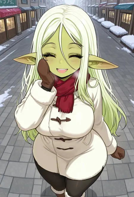 Goblin girl (huge and small breast)