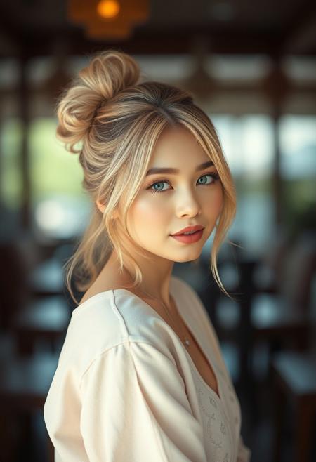 photorealistic, hd photography, cute woman