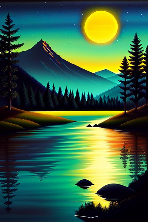 A captivating night scene illustration featuring a beautiful scene of the great out doors in the pacific northwest..   There are great mountains, pine forests, and rivers.  It is an outdoorsman's dream.  This enchanting artwork captures a serene and peaceful night, where the sun is just starting to rise over the beautiful hills and castle which   stands resolute amidst hills of Wales, creating a cinematic experience., illustration, cinematic
<lora:DonM3t3rn1tyXL-v1.1:0.7>, DonM3t3rn1tyXL,
OverallDetailXL  <lora:MJ52:0.3>  <lora:SDXLFaeTastic2400:0.4>  <lora:EpicF4nta5yXL:0.7>