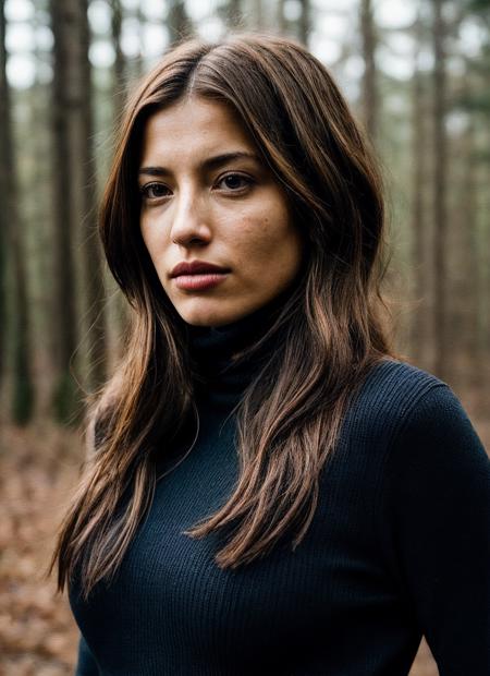 A stunning intricate full color portrait of (sks woman:1), wearing a black turtleneck, epic character composition, by ilya kuvshinov, alessio albi, nina masic, sharp focus, natural lighting, subsurface scattering, f2, 35mm, film grain, <lora:locon_taniaraymonde_v1_from_v1_64_32:1>