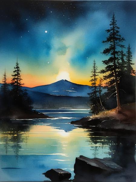 <lora:09WatercolorPainting_Hap_XL:1.6>,Winslow Homer style, watercolor painting, watercolor, oil painting,watercolor oil painting, (zavy-mthcl:1.3), (((Horror Landscape))), Evanescent, Efflorescence, Mellifluous, Effervescent, Mellifluous, Nocturnal, Serendipity, Sonorous, Ineffable, Quixotic, Resplendent, Petrichor, Ephemeral, Luminous, Nebulous
