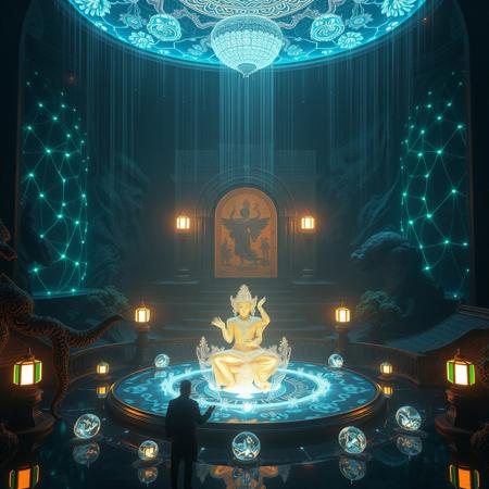 Masterpiece, a bioluminescence translucent kyawthuite 32k, 16k, 8k, cinematic art,