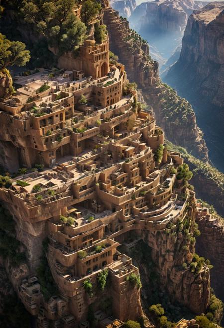 (The colonial city of the future, in the mist-filled Grand Canyon, on an unknown Earth-like planet, 2 moon on sky, Spaceship flight connects colonies, waterfulls:1.3), (Machu Picchu, a mountain settlement, incredibly spectacular:1.2), (Mario Botta:1.3), (avant-garde, future, reality, science fiction, photorealistic), (modern architecture:1.2), 
(Large Files, Ultra Realistic, 8K, 16k, FHD, HD, VFX, Perfect, Photography, composition, Architecture Sales Photography, Architecture Competition, Ultra High Resolution, Cinematography, High Resolution Image:1.1), (dramatic lighting, direct sunlight, ray tracing, clear shadow:1.2),  (real landscape:1.1), (blurred background:1.0), (urban background, more_details) ,
ac_neg1, great lighting, clear, hillscastel, extrusionbuilding, vertical