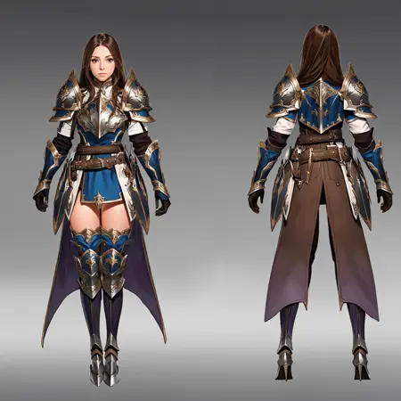 日韩游戏角色两视图(Game characters)