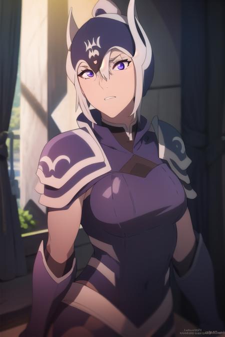 dotaluna, <lyco:luna-lyco-nochekaiser:1>,
luna, ponytail, white hair, (purple eyes:1.1),
BREAK armor, helmet,
BREAK looking at viewer,
BREAK outdoors,
BREAK <lora:GoodHands-vanilla:1>, (masterpiece:1.2), best quality, high resolution, unity 8k wallpaper, (illustration:0.8), (beautiful detailed eyes:1.6), extremely detailed face, perfect lighting, extremely detailed CG, (perfect hands, perfect anatomy),