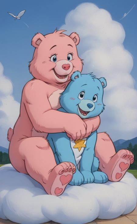 Hugs Bear Tugs Bear Tie on diapers