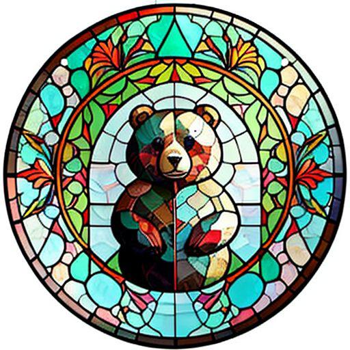 Stained glass circle image by simpledit