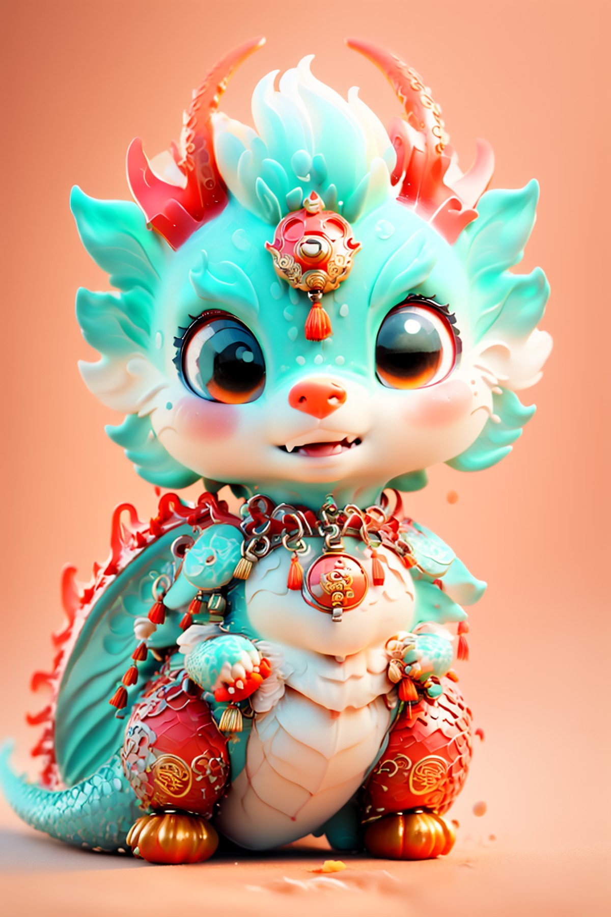 <lora:cuedrangon1-000016:1>,Cute Chinese Dragon, (Best quality: 1.1), (Realistic: 1.1), (Photography: 1.1), (highly detail...