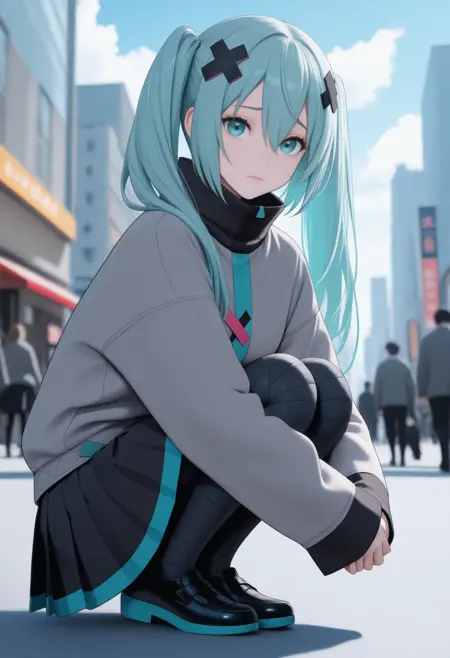 [NoobAI-XL EPS v1.1] Utaenai Miku | COLORFUL STAGE! The Movie: A Miku Who Can't Sing