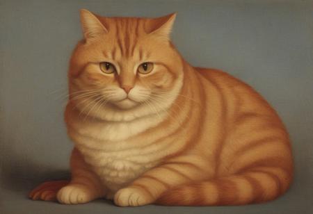 Long lost Leonardo da Vinci painting of a chubby ginger venetian cat