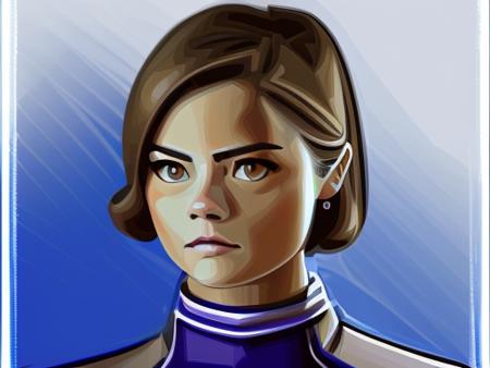 <lora:brushfulabstraction-v2:1> silkenrendering style, jenna coleman