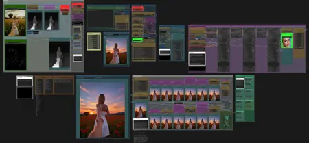 Z Image Workflow with Prompt Assist, Controlnet, Lora Loaders, Upscaler, Detailers, Expression Control, and Post Processing, I2I, T2I