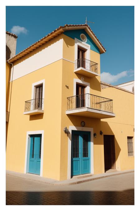 analog film photo long shot scenic professional photograph of <lora:PAseer-SD15-LCM Quick:1> ((A close-up photograph of a vibrant yellow building with blue shutters, captured in a wonderfully colorful and detailed style, inspired by the work of Victor Meirelles and Demetrios Farmakopoulos. This cuban setting shot is brought to life by Getty Images ProShot, and is reminiscent of the whimsical world of Dr. Seuss. Focusing on the intricate design details of the building, the shutters, and the balcony, the viewer is drawn into the scene and invited to explore its unique character))),  <lora:add_sharpness:0.8> <lora:ZStyle_-_Photography_Style:.6> zstyle , perfect viewpoint, highly detailed, wide-angle lens, hyper realistic, with dramatic sky, polarizing filter, natural lighting, vivid colors, everything in sharp focus, HDR, UHD, 64K . faded film, desaturated, 35mm photo, grainy, vignette, vintage, Kodachrome, Lomography, stained, highly detailed, found footage