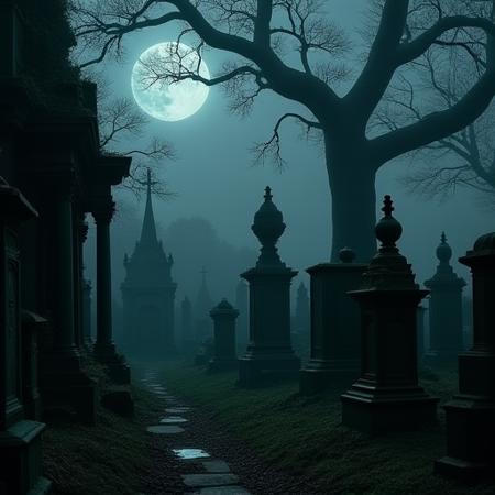 Haunted Streets of Highgate: A Gothic Cemetery Lora V1.0 (Flux 1D)