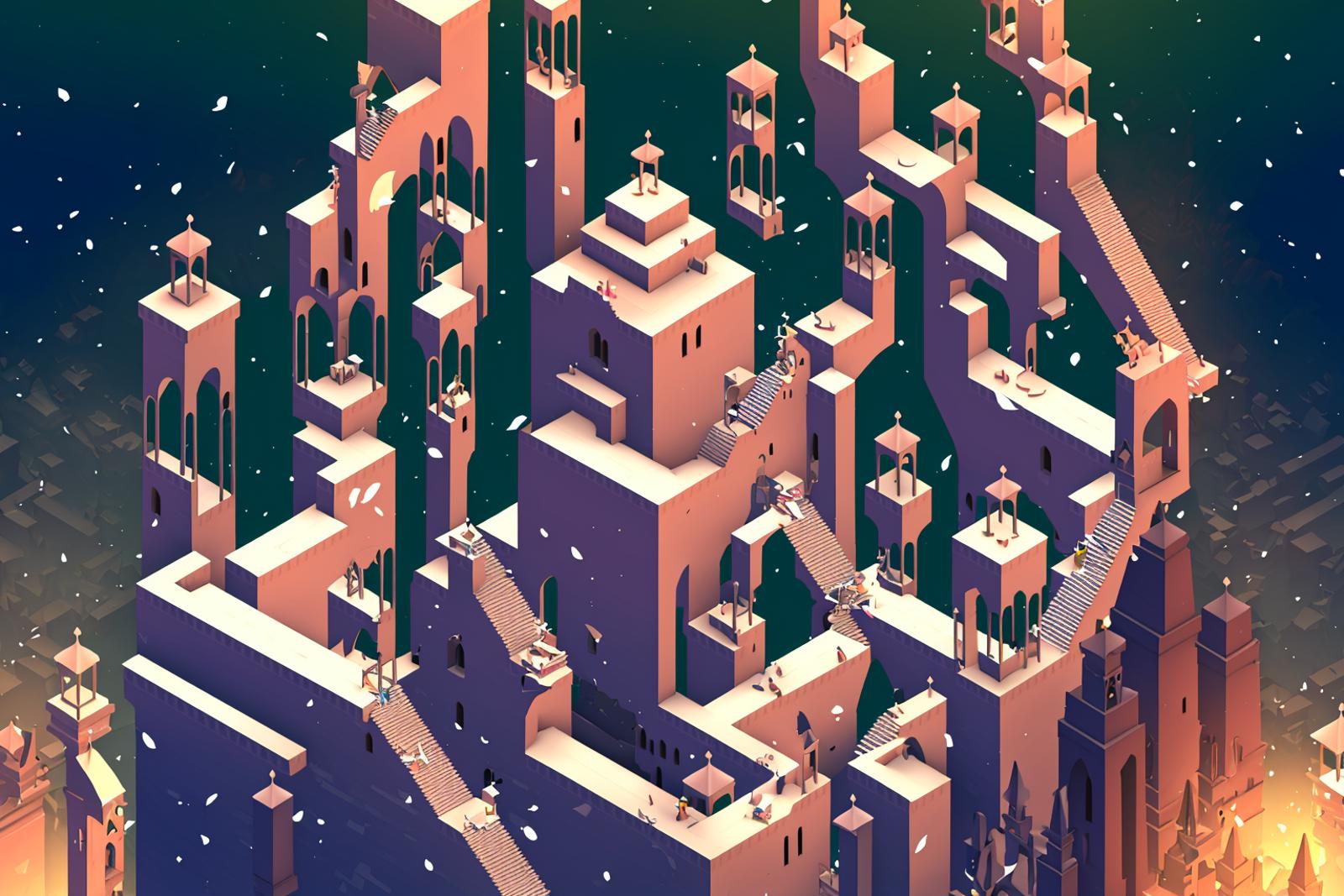 Geometric & Angular Backgrounds (Monument Valley Influence) image by Insult_to_Ninjary