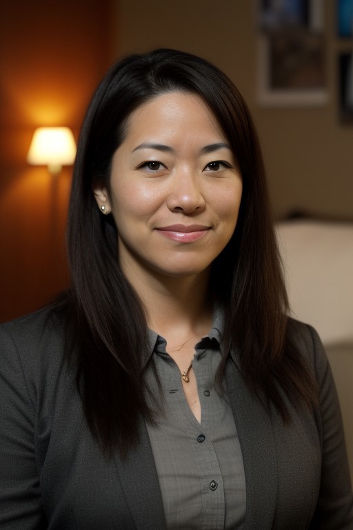 Adult attractive woman standing