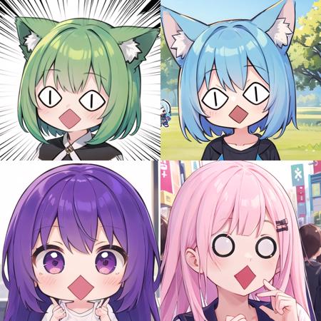 Comic expression : diamond shaped mouth 菱形の口 v1.10