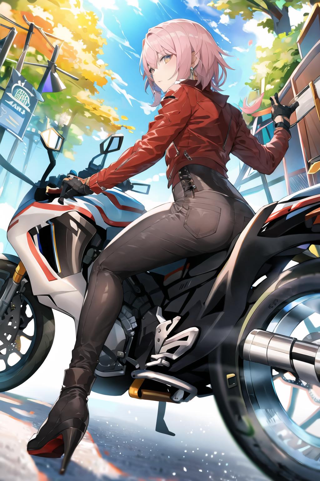 anime style akira key character and motorcycle city | Stable Diffusion |  OpenArt