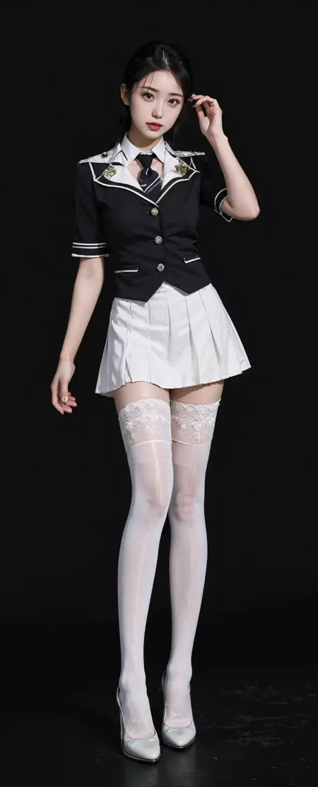 tutu's HiSilk(8D White Glossy Over-the-Knee Socks)/ 图图的嗨丝(8D白色油亮长筒袜)/チュチュのハイシー(8D白色のオイル光沢長い膝上靴下)