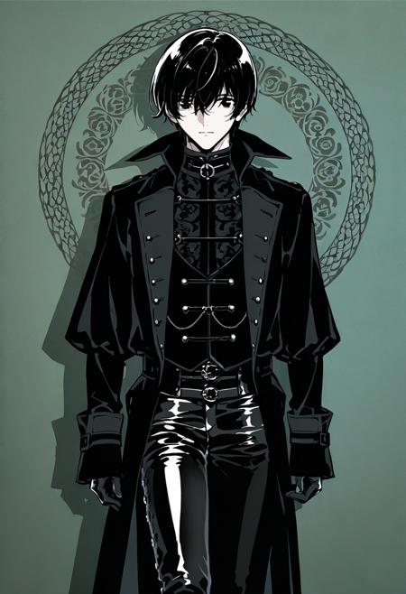 Gothic Victorian Mens Clothing illust
