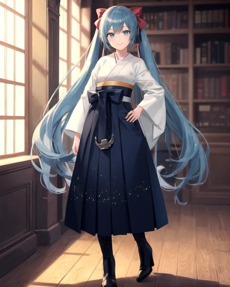 kimono, wide sleeves, long sleeves, anchor hakama, hakama skirt, long skirt cross-laced footwear, brown boots, high heel boots tasuki, short sleeves