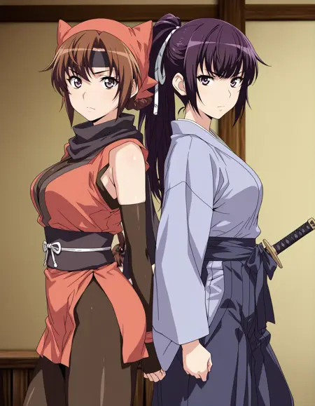 Shizune & Kojuurouta: [Samurai Hormone THE ANIMATION (OVA)]