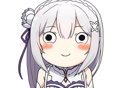 shiteri, looking at viewer, smile, closed mouth, chibi, wide-eyed, solid circle eyes, outstretched arms, meme, hair between eyes, black eyes, simple background, white background, shiderp, half-closed eyes, smug, chibi,  meme,portrait, closed mouth, blush, smile,  hair between eyes, black eyes,  simple background, white background, 